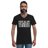 Dad T-Shirt Black - Dad Jokes In Dad-A-Base #1