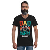 Dad T-Shirt Black - Dad By Day Gamer By Night #1