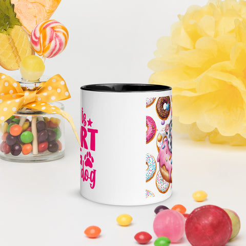 11oz Dalmatian Loves Donuts Mug - Life Is Short 11oz Dalmatian Loves Donuts Mug - Life Is Short