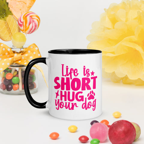 11oz Dalmatian Loves Donuts Mug - Life Is Short 11oz Dalmatian Loves Donuts Mug - Life Is Short