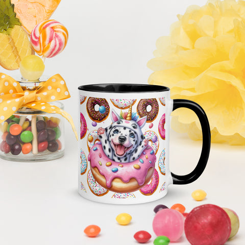 11oz Dalmatian Loves Donuts Mug - Life Is Short 11oz Dalmatian Loves Donuts Mug - Life Is Short