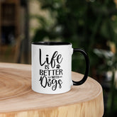 11oz White Mug - Life Is Better With Dogs
