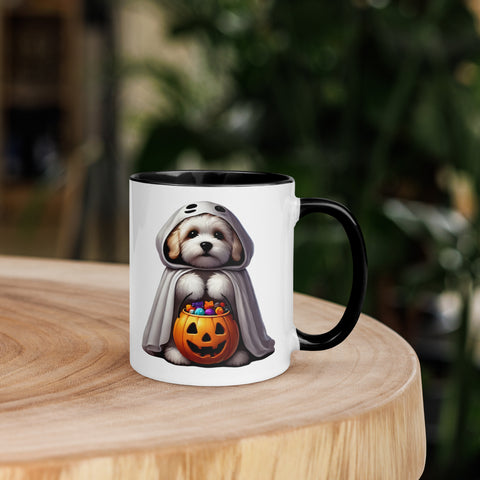 11oz Happy Halloween Ghost Havanese Mug #1 11oz Happy Halloween Ghost Havanese Mug #1