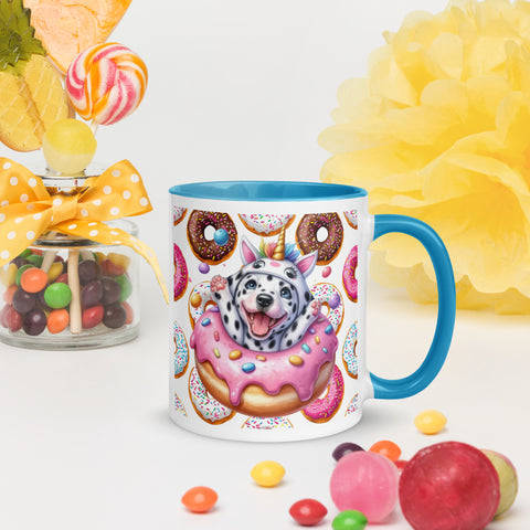 11oz Dalmatian Loves Donuts Mug - Life Is Short 11oz Dalmatian Loves Donuts Mug - Life Is Short