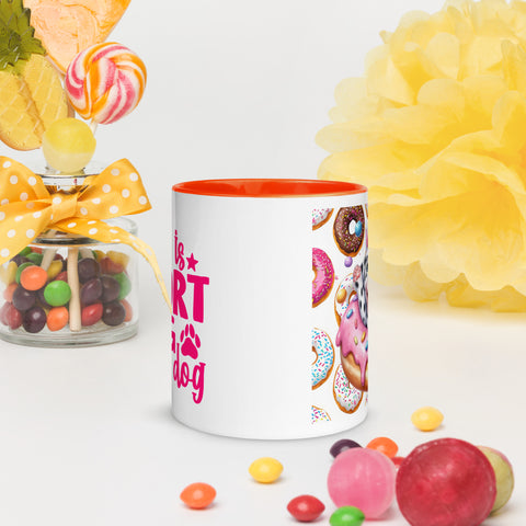 11oz Dalmatian Loves Donuts Mug - Life Is Short 11oz Dalmatian Loves Donuts Mug - Life Is Short