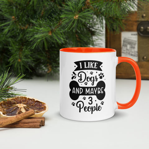 11oz White Mug - I Like Dogs And Maybe 3 People 11oz White Mug - I Like Dogs And Maybe 3 People