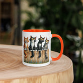 11oz I Love Cats - Cats On Fence #3