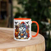 11oz Halloween Siberian Husky Mug #1