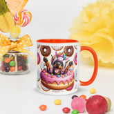 11oz Doberman Loves Donuts Mug - Life Is Short