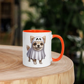 11oz Happy Halloween Ghost Chihuahua Mug #1