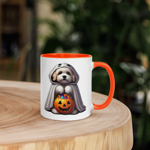 11oz Happy Halloween Ghost Havanese Mug #1 11oz Happy Halloween Ghost Havanese Mug #1