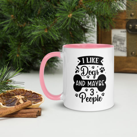 11oz White Mug - I Like Dogs And Maybe 3 People 11oz White Mug - I Like Dogs And Maybe 3 People