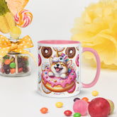 11oz Corgi Loves Donuts Mug - Life Is Short