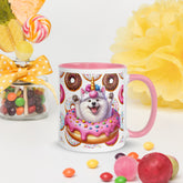 11oz Samoyed Loves Donuts Mug - Life Is Short