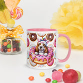 11oz Basset Hound Loves Donuts Mug - Life Is Short
