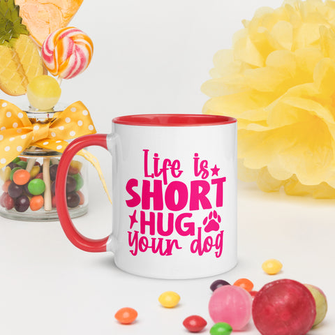 11oz Dalmatian Loves Donuts Mug - Life Is Short 11oz Dalmatian Loves Donuts Mug - Life Is Short