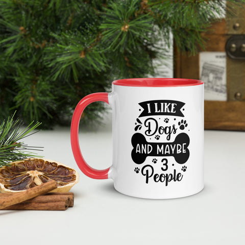 11oz White Mug - I Like Dogs And Maybe 3 People 11oz White Mug - I Like Dogs And Maybe 3 People