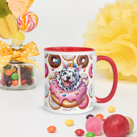 11oz Dalmatian Loves Donuts Mug - Life Is Short 11oz Dalmatian Loves Donuts Mug - Life Is Short