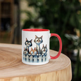 11oz I Love Cats - Cats On Fence #5