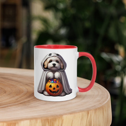 11oz Happy Halloween Ghost Havanese Mug #1 11oz Happy Halloween Ghost Havanese Mug #1