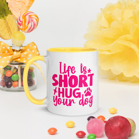 11oz Dalmatian Loves Donuts Mug - Life Is Short 11oz Dalmatian Loves Donuts Mug - Life Is Short