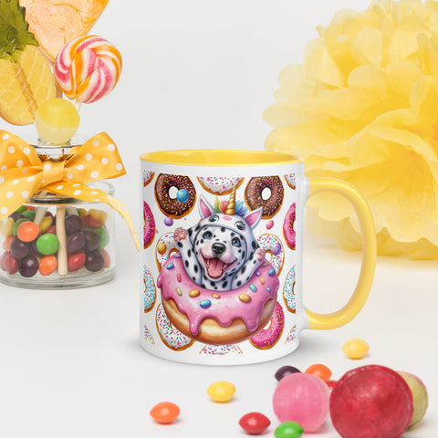11oz Dalmatian Loves Donuts Mug - Life Is Short 11oz Dalmatian Loves Donuts Mug - Life Is Short