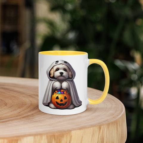 11oz Happy Halloween Ghost Havanese Mug #1 11oz Happy Halloween Ghost Havanese Mug #1