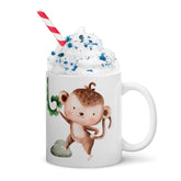 11oz Safari Mug With Monkey And Giraffe