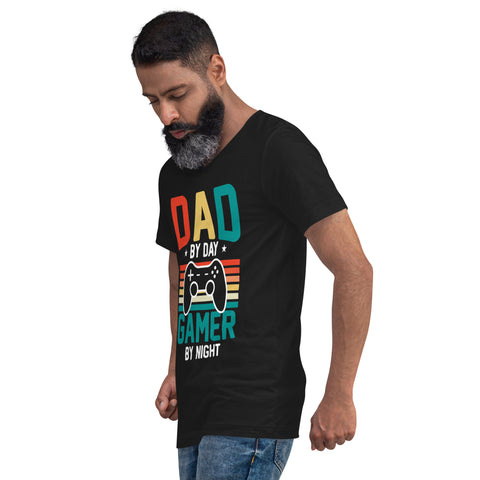 Dad T-Shirt Black - Dad By Day Gamer By Night #1