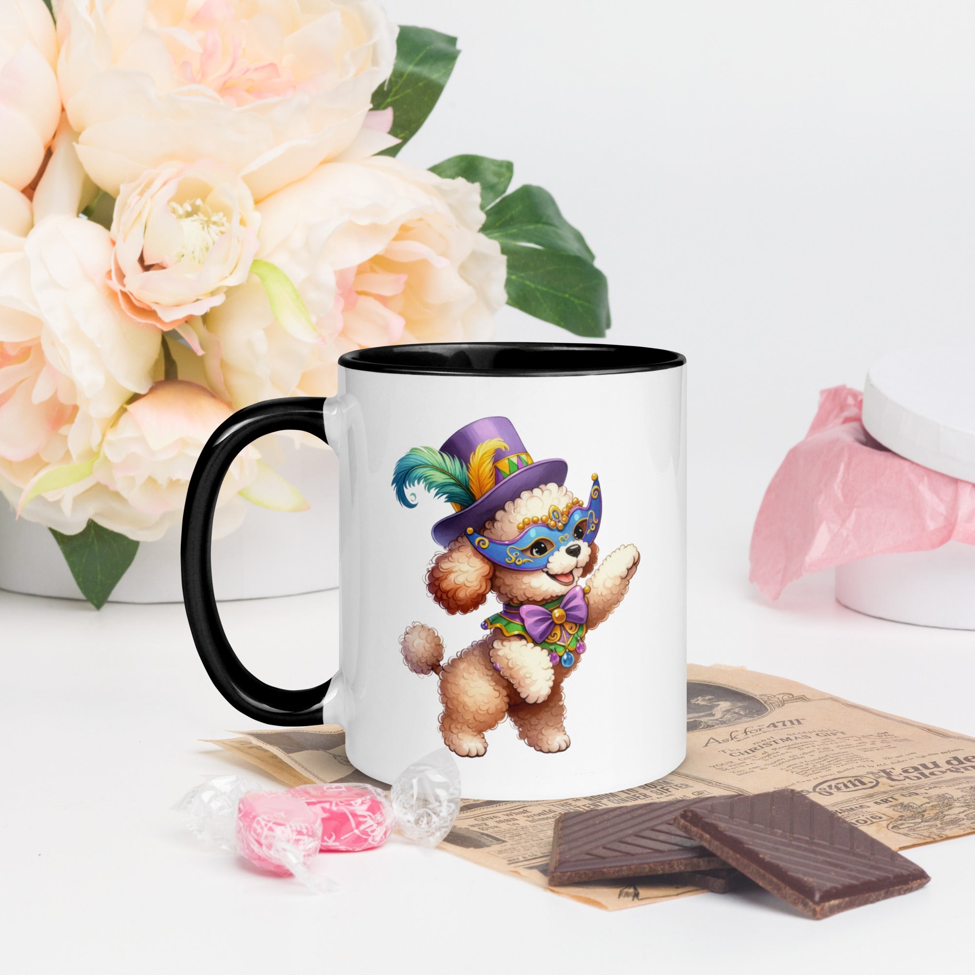 11oz Mardi Gras Poodle Mug