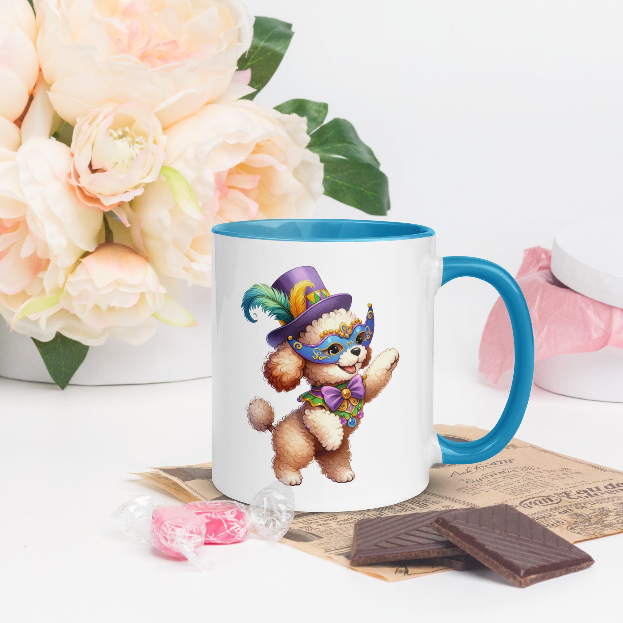 11oz Mardi Gras Poodle Mug