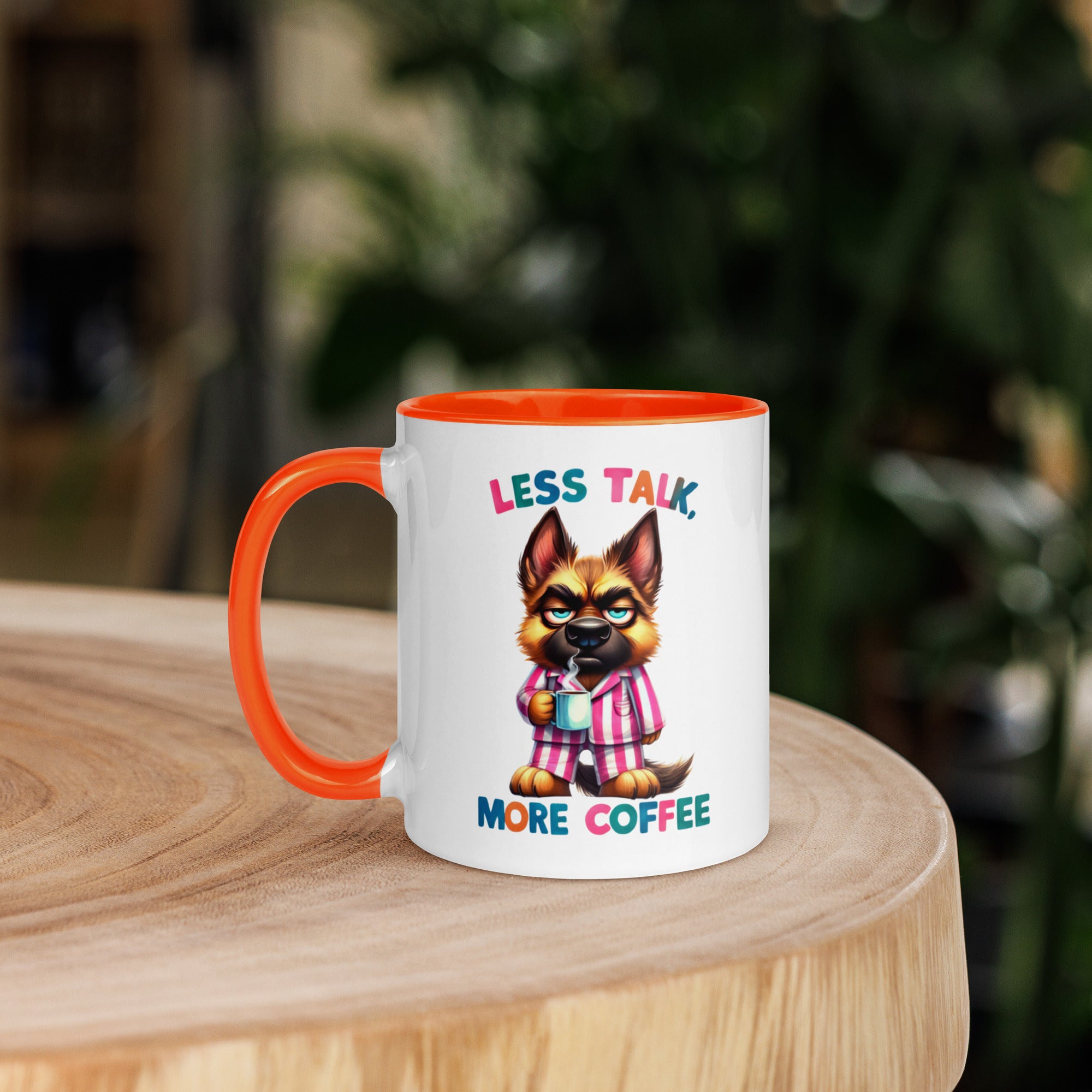 11oz German Shepherd Mug - Less Talk More Coffee