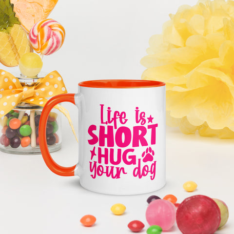 Siberian Husky Loves Donuts Mug - Life Is Short