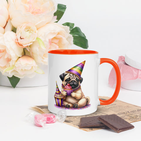 11oz Mardi Gras Pug Mug