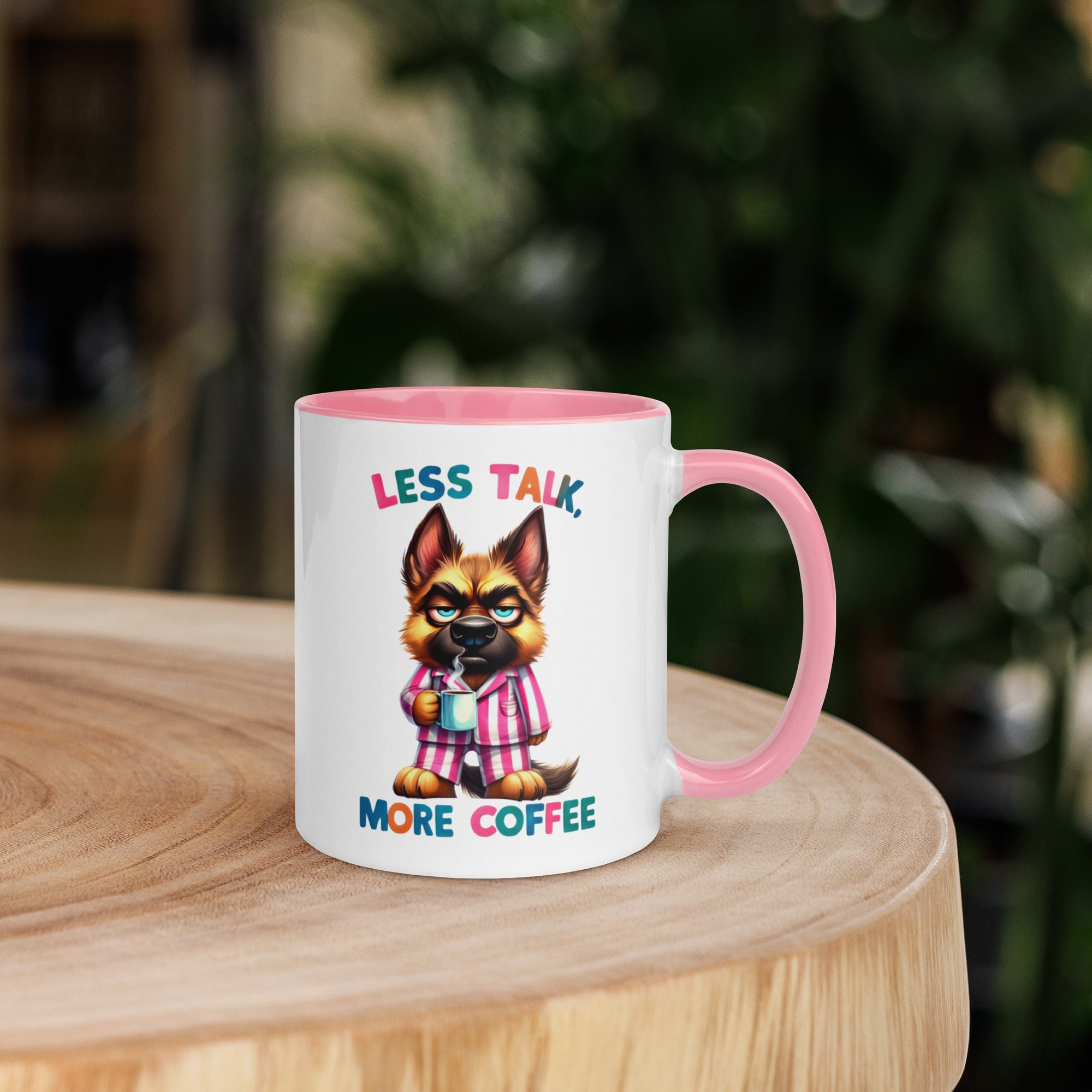 11oz German Shepherd Mug - Less Talk More Coffee