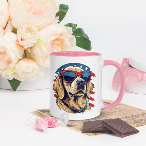 11oz Golden Retriever With Shades - Life Is Better With Dogs