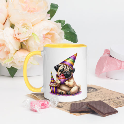 11oz Mardi Gras Pug Mug