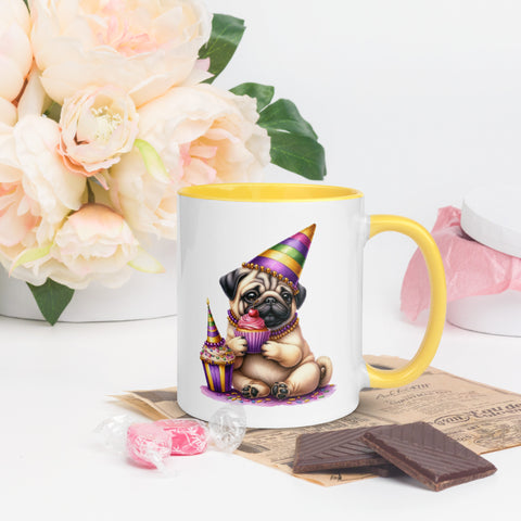 11oz Mardi Gras Pug Mug