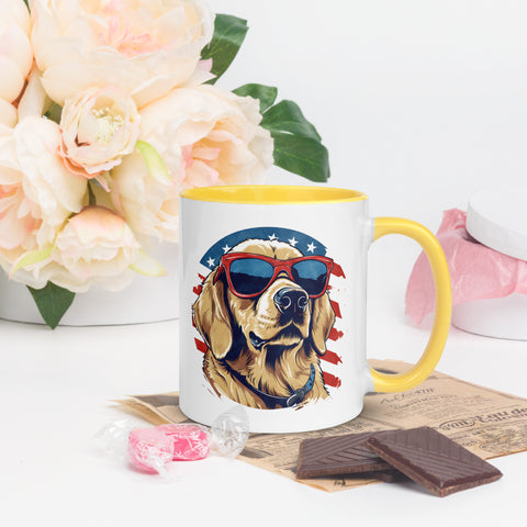 11oz Golden Retriever With Shades - Life Is Better With Dogs